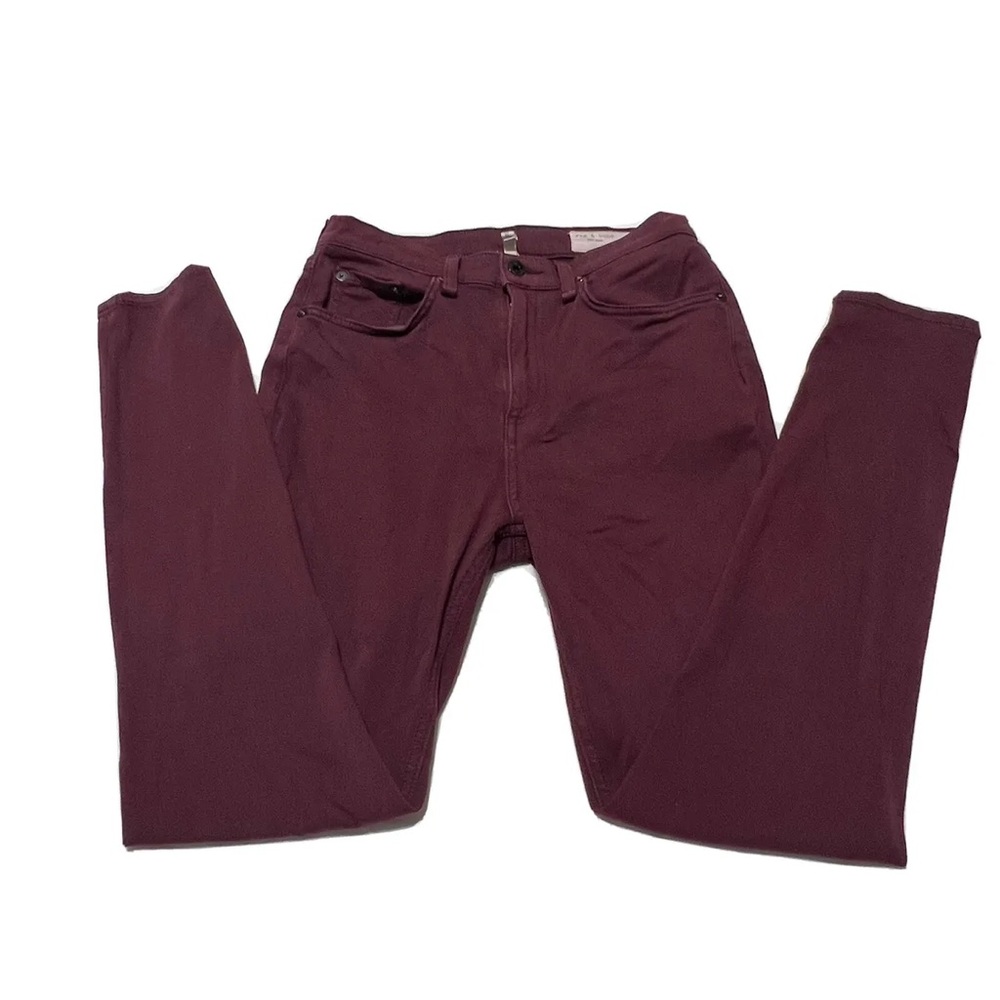 Burgundy Rag & Bone Skinny Jeans